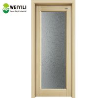 Waterproof Melamine PVC WPC ABS MDF Interior Wooden Door for Hotel