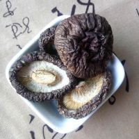 organic dried shiitake mushroom with brown color