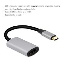 Gold plated usb c to hdmi female adapter hdmi to type c converter for macbook hd tv