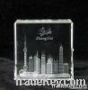 3D Laser Etched Crystal Cube