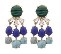 Statement Natural Turquoise Earrings For Women