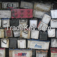 Drained lead acid Used car battery scraps