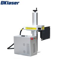 Small mini portable 20w 30w fiber laser marking machine for key chains mobile