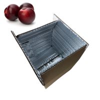 NEW aluminum foil bubble flexible cold storage corrugated carton insulated ice cool box packaging beverage shipping