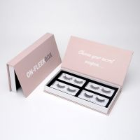 Custom marble luxury eyelash packaging box cosmetic box