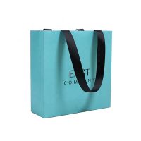 Eco-friendly Ccustomize  Black White Paper Bags with Logo