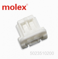 MOLEX 502351-0200/5023510200/502351 DuraClik Wire-to-Board Receptacle Housing, Single Row, 2 Circuits, Natural