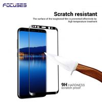 Focuses- Premium 3D Full Coverage Tempered Glass Screen Protector For Galaxy S8 Plus