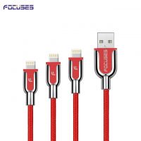Focuses Premium Design Zinc Alloy IOS Braided USB Cable Original Iphone Cable