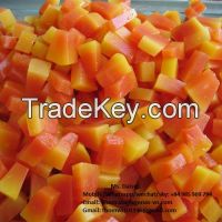 Canned papaya with high quality