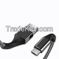 Popular type USB to Micro USB Fast Charge Cable, New design USB to Micro USB Cable with Fabric braided