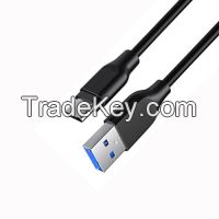 PVC Molded USB3.0 A to USB3.1 C Data Cable with TPE/PVC Jacket for Laptop/NB Device