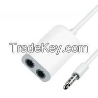 3.5 Audio Plug 4 Poles to 3.5 Audio Female 4 Poles AUX Cable