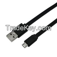 USB2.0 A Male to Micro USB Male Noodle Cable