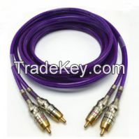 RCA Male to RCA Male Cable with Metal Spring