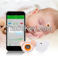 wearable, Accurate, Bluetooth, Smart Thermometer, 24hours Temperature monitoring