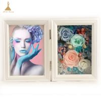 Best Gift Ideas 5x7 Hinged Picture Frame Preserved Flower