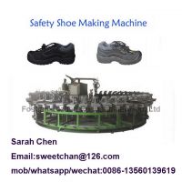 Direct inject shoe pu safety shoes canvas shoe making machine