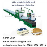 Pu roof panel steel tile sheet panel wall sheet sandwich panel foam continuous production line