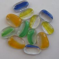 glass flat beads