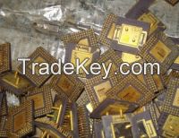 Ceramic CPU Processor Scrap gold