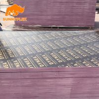 birch core one time hot press brown film faced plywood for constructio