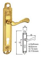 Sell ZINC      alloy door handle