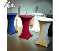 colored spandex cocktail high bar table covers for cocktail tables(dia-76cm) in wedding and party decorations