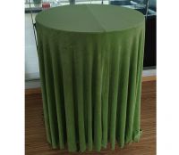 Dia-320cm Thick Warm Wrinkle-free Luxury Wholesale Round Velvet table cloth for round banquet table