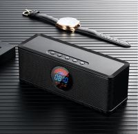 Portable Bluetooth Speaker Powerful Sound Clock Display Bluetooth Speaker
