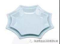 Imitation porcelain tableware jade green melamine plate 8-11"tableware dinner plate