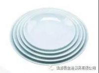 Imitation porcelain tableware jade green melamine plate 8-11"tableware dinner plate