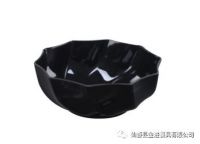 Melamine round bowl small bowl 5in bowl sauce bowl plain black