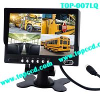 TOPCCD 7inch Heavy Duty Vehicle Digital LCD TFT monitor Built-in Quad (TOP-007LQ)