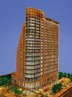 Prefab apartment building condominium model , architecture model