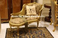 French Style Romantic Antique Chaise Longue