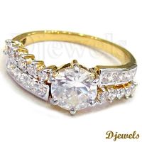 1.27 Ct Certified Diamond Engagement Ring & Wedding Ring
