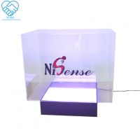 Custom High Quality Acrylic Plastic 6 Pack Beer Bottle Holder with 3 Holes