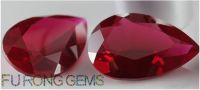 Ruby Stone Corundum Gemstone  Lab created  Corundum Pear Shape Garnet color