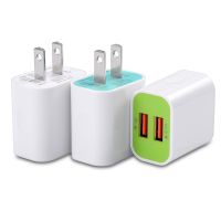 AIRNOLD 2.1A/5V USB Wall Charger Dual Port USB Plug Power Adapter