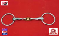 LOOSE RING SNAFFLE BIT HORSE WITH DOUBLE JOINT 5"