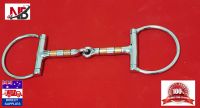 D-RING SNAFFLE HORSE BIT WITH COLOR ROLLERS 5.5"