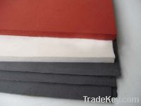 dark red silicone sponge rubber sheet with double impression