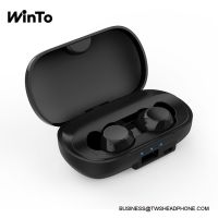 X100 Bluetooth 5.0 wireless earbuds with breathing lights, 2600mAh charging case with USB output, metallic grey finishing, IPX4 sweatproof touch
