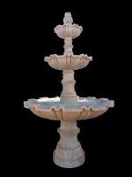 Sunshine red three layer marble fountain
