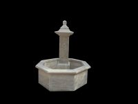 Simple antiqued wall fountain