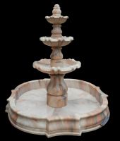 Classic hand carved marble water fountain