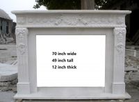 Nice hand carved simple stone mantel