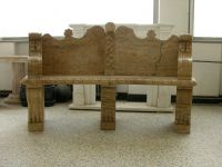 Nice hand carved stone bench