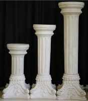 Classic hand carved stone pillars